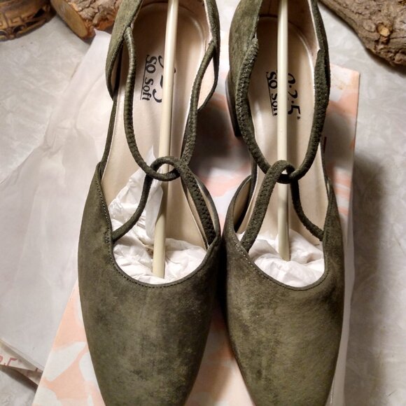 3 Pairs of 9.2.5. So Soft Low Heeled Pumps Brushed Faux Suede Size 7 - Picture 8 of 9